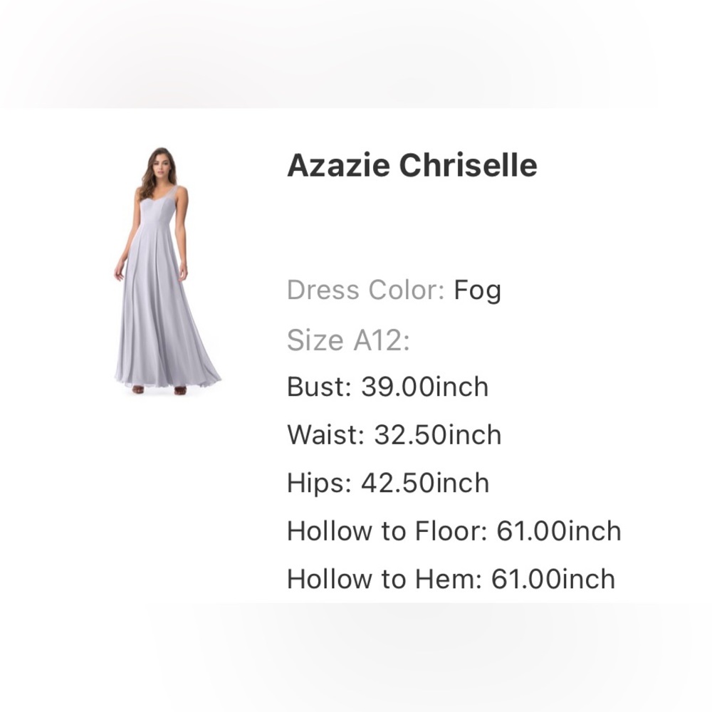 AZAZIE Chriselle bridesmaids dress size A12 unaltered, brand new with tags
